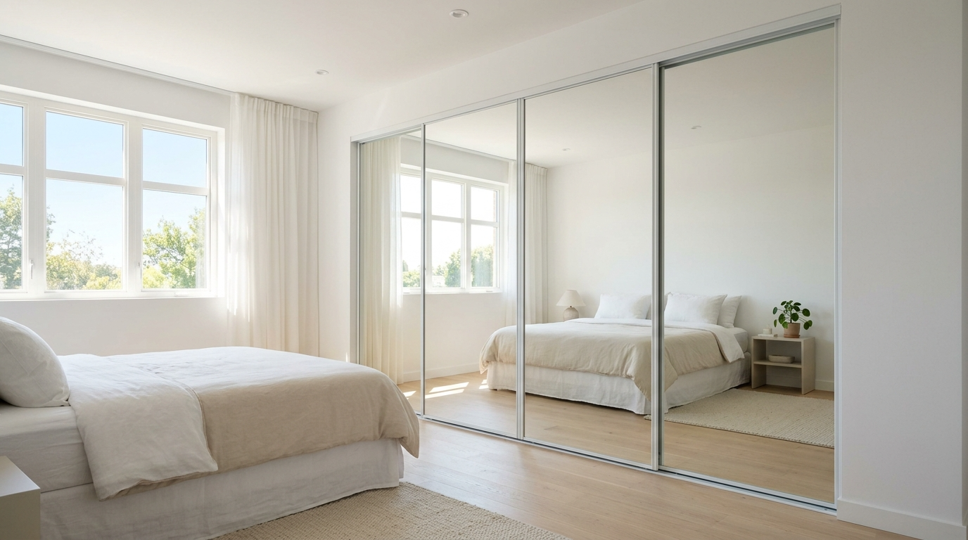 Try sliding doors to save space